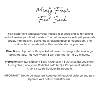 BATH SALT SOAK SET