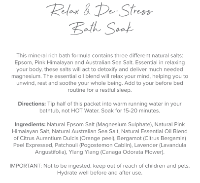BATH SALT SOAK SET