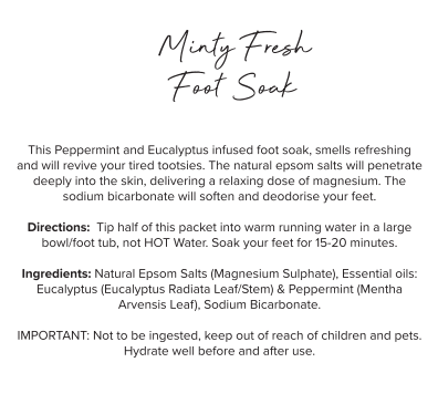 Minty Fresh Foot Soak